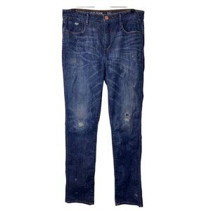 Earnest Sewn blue distressed slim fit jeans size 31
